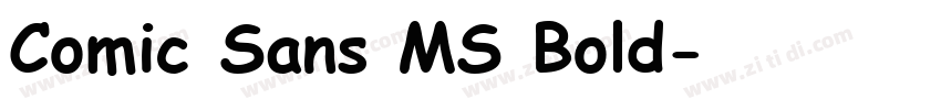 Comic Sans MS Bold字体转换